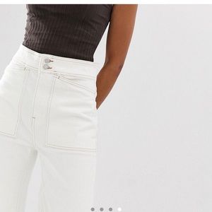 Weekday Contrast Stitch Worker Jeans